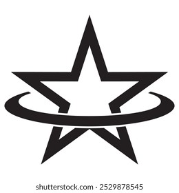 Vektorgrafik mit rotierenden Sternen