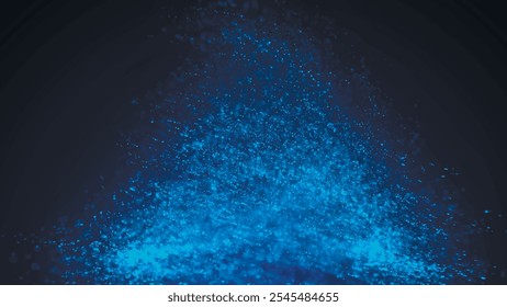 Rotating swirling shapes particles. Tornado, abstract digital swirl. Motion. Tornado formation. Vector illustration.