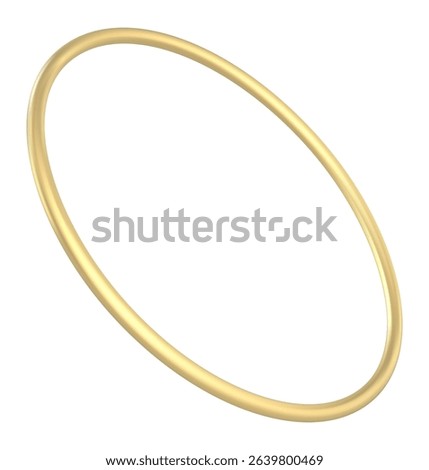 Rotating thin golden ring against a white background, creating a striking visual ideal for jewelry displays, wedding themes, or abstract artistic compositions