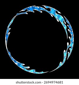 Rotating Tribal water splash frame