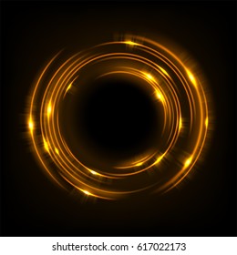 Rotating yellow light shiny, Suitable for product advertising, product design, and other. Vector illustration