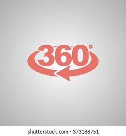 rotation of 360 gradusav, web icon. vector design