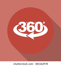 rotation of 360 gradusav, web icon. vector design