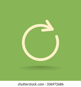 rotation arrow in a circle web icon