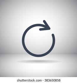 rotation arrow in a circle web icon