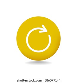 rotation arrow in a circle web icon