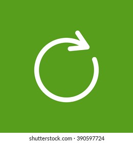 rotation arrow in a circle web icon