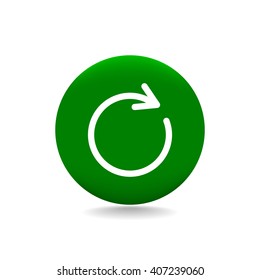 rotation arrow in a circle web icon