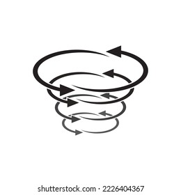 elemento de flecha de rotación para la plantilla de diseño del vector de símbolo de símbolo de incitación