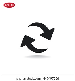 rotation arrow Icon Flat