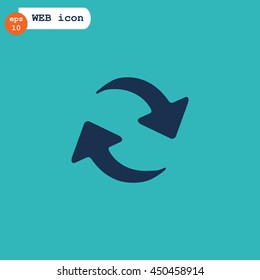 rotation arrow Icon Flat