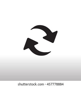 rotation arrow Icon Flat
