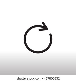 rotation arrow Icon Flat.