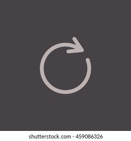 rotation arrow Icon Flat.