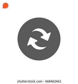 rotation arrow Icon Flat