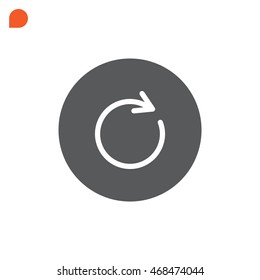 rotation arrow Icon Flat.