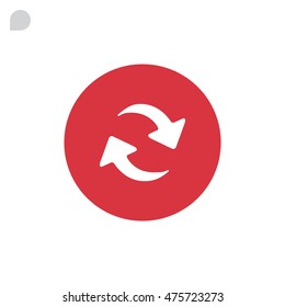 rotation arrow Icon Flat