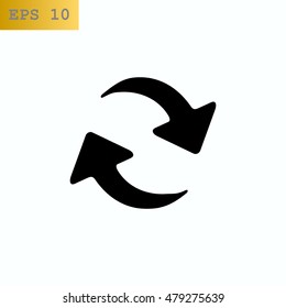 rotation arrow Icon Flat