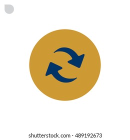 rotation arrow Icon Flat