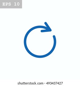 rotation arrow Icon Flat.