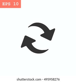 rotation arrow Icon Flat