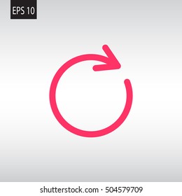 rotation arrow Icon Flat.