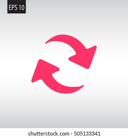 rotation arrow Icon Flat