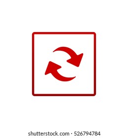 rotation arrow Icon Flat