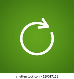 rotation arrow Icon Flat.