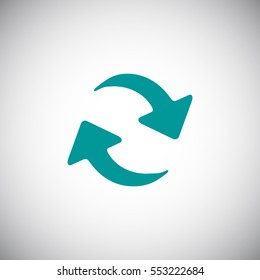 rotation arrow Icon Flat