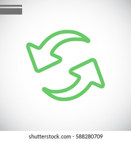 rotation arrow Icon Flat