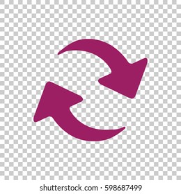 rotation arrow Icon Flat