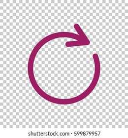 rotation arrow Icon Flat.