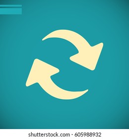 rotation arrow Icon Flat
