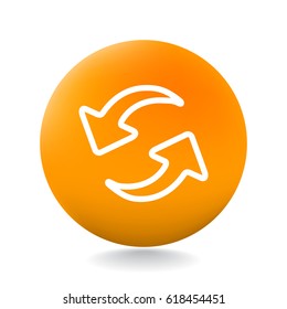 rotation arrow Icon Flat