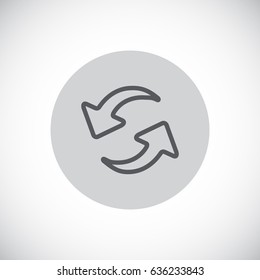rotation arrow Icon Flat