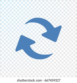 rotation arrow Icon Flat