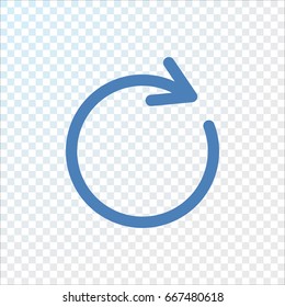 rotation arrow Icon Flat.