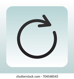 rotation arrow Icon Flat.
