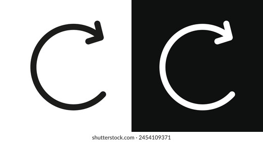 Rotation Arrow Icon Set. Refresh and restart arrows in a modern vector style.
