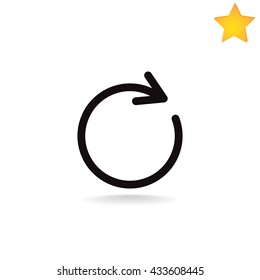 rotation arrow Icon Vector