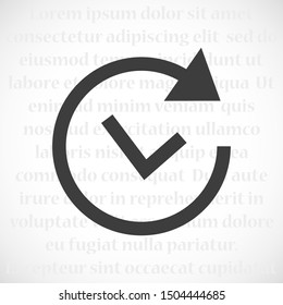 rotation arrow icon vector EPS 10 