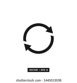 Rotation Arrow Icon Vector Illustration