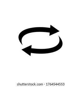 Rotation arrow icon vector illustration