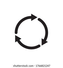 Rotation Arrow Icon Vector Illustration