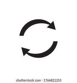 Rotation Arrow Icon Vector Illustration