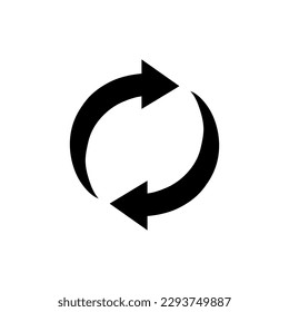 Rotation arrow icon vector. Refresh icon for site and app..eps