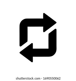 Rotation arrow icon vector symbol logo illustration EPS 10