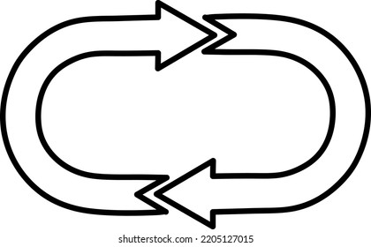 Rotation arrow icon vector symbol logo illustration EPS.eps
