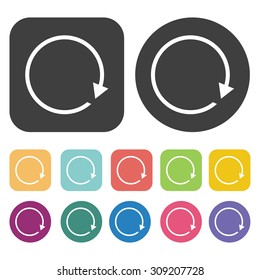 Rotation arrow icons set. Vector Illustration eps10